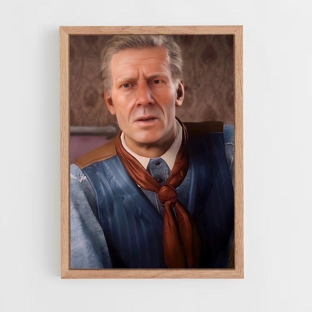 Poster Le Charmeur en Bleu – affiche Red Dead Redemption (vue 4)